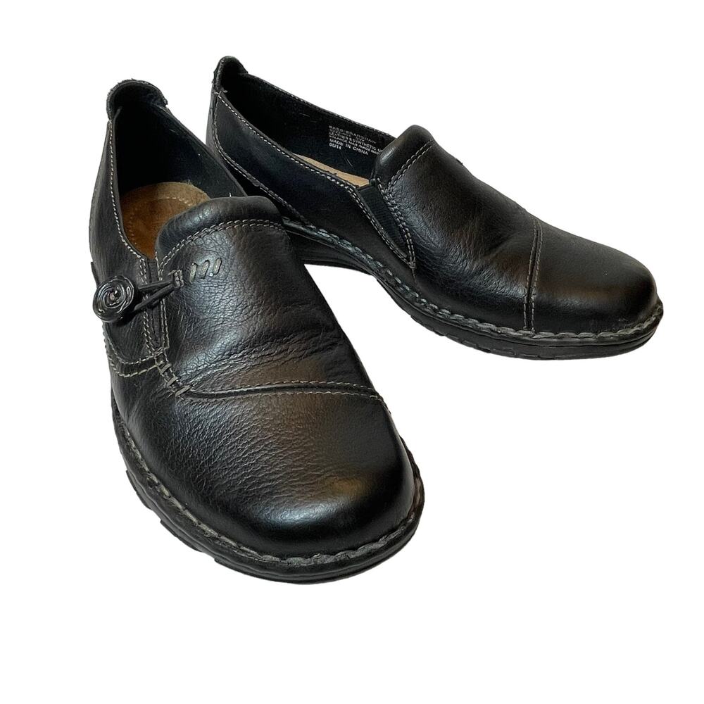 GH Bass & Co. Black Leather Loafer Bradshaw 9W Wide Slip on Shoe